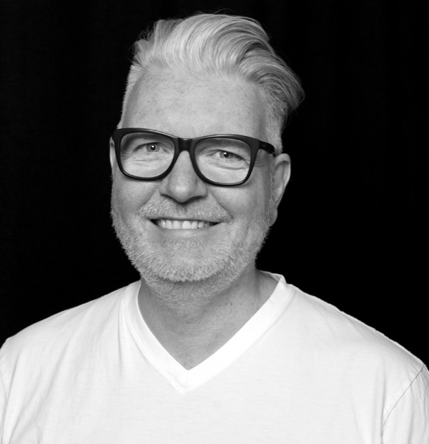 Jens Ganserer, Portrait in Schwarz-Weiß